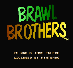 Brawl Brothers - Rival Turf! 2 (Europe) Title Screen